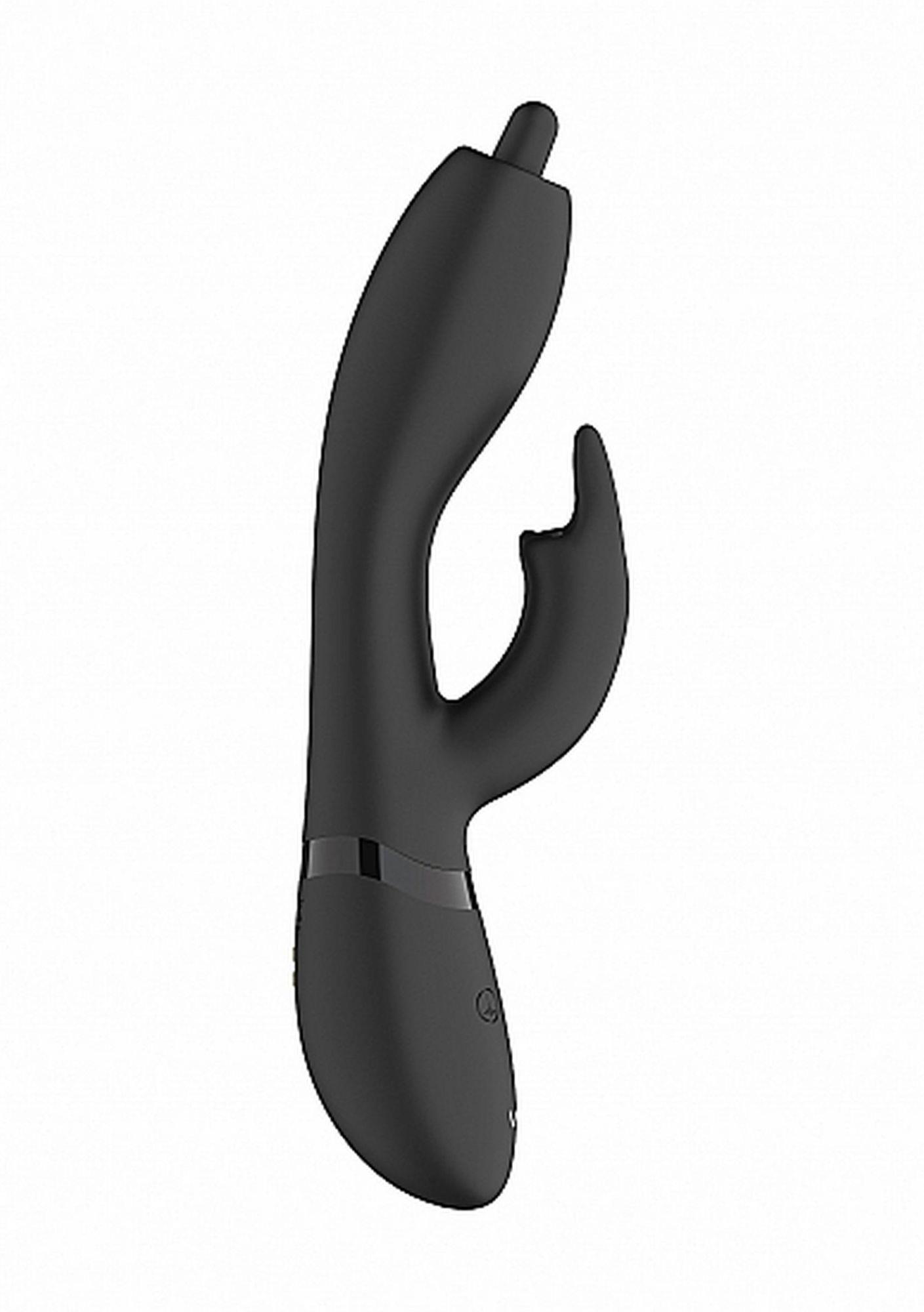 nilo - pinpoint rotating g-spot rabbit - black