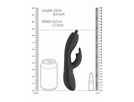 Nilo - Pinpoint Rotating G-spot Rabbit - Black - 6