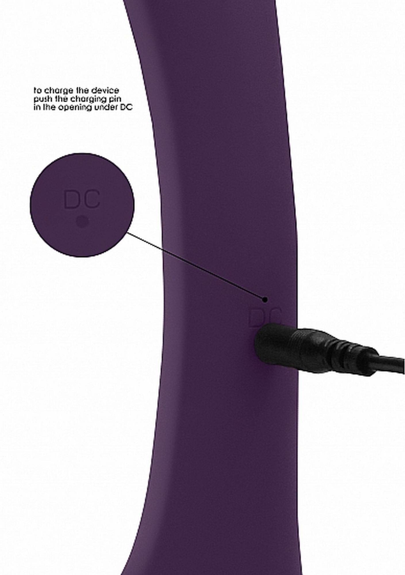 wibrator nilo - pinpoint rotating g-spot rabbit - purple