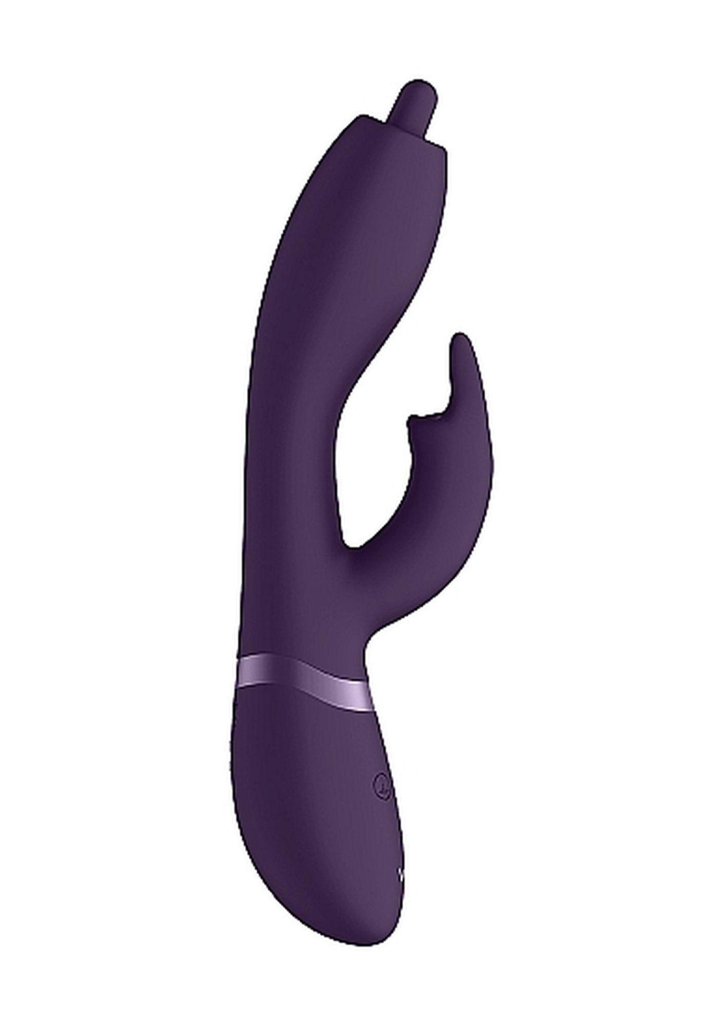 wibrator nilo - pinpoint rotating g-spot rabbit - purple
