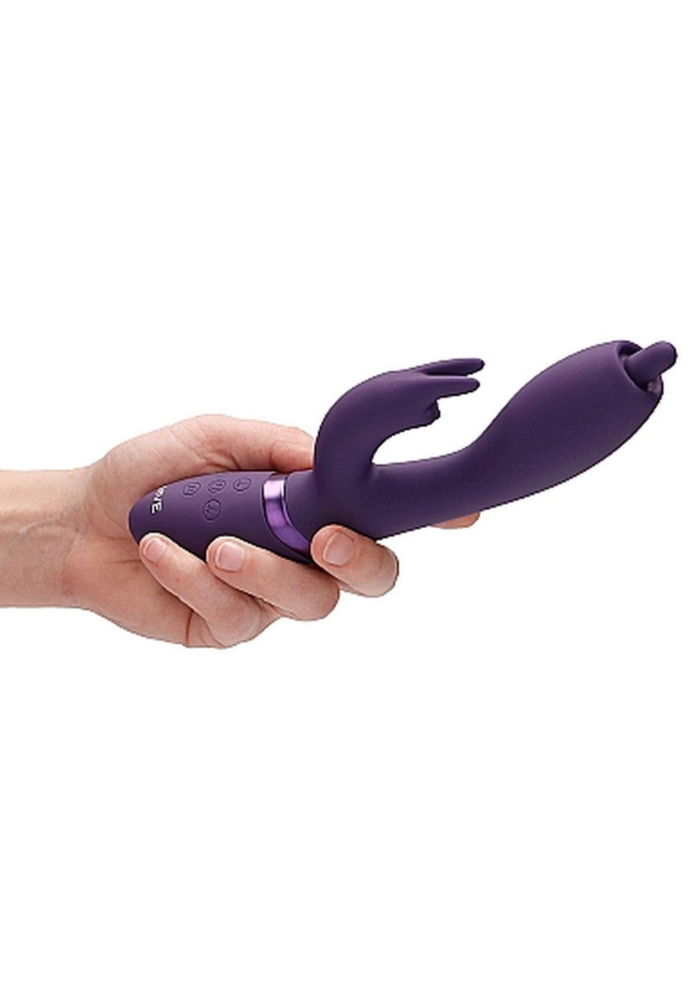 wibrator nilo - pinpoint rotating g-spot rabbit - purple
