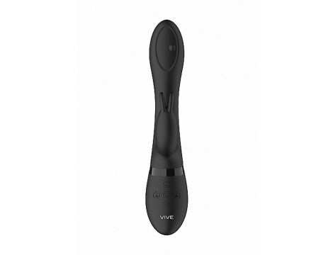 Wibrator króliczek Mira wirujący punkt G Vive silikonowy czarny USB - 8