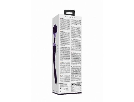 Masażer wand giętki Shiatsu Vive fioletowy akumulatorowy - 4