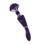Masażer wand giętki Shiatsu Vive fioletowy akumulatorowy - 7