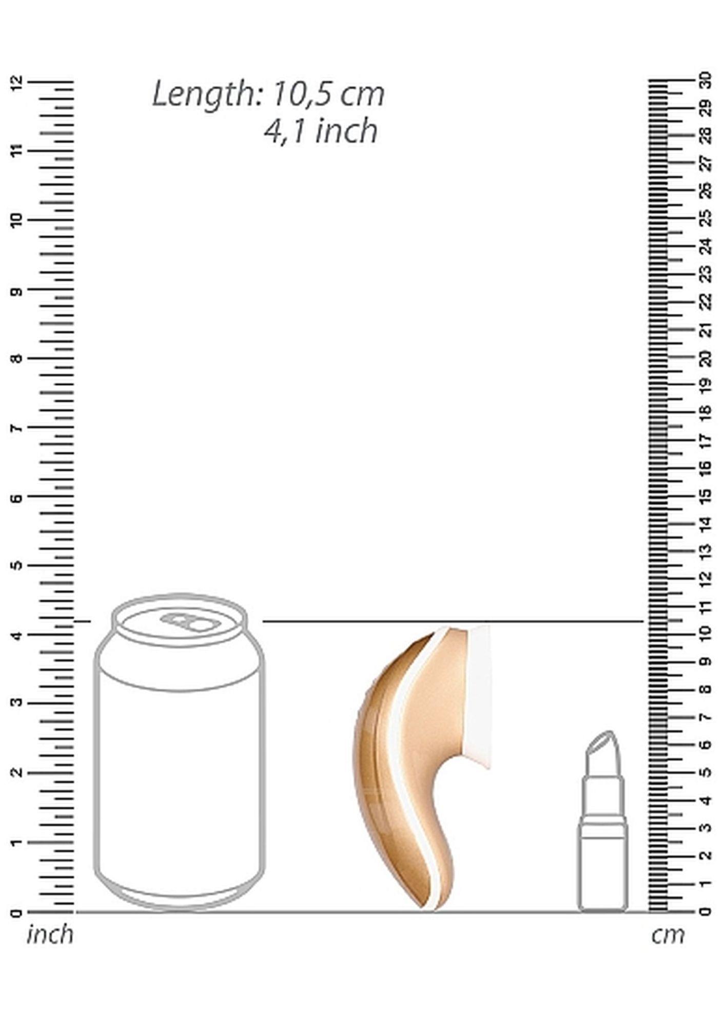 twitch hands - free suction & vibration toy - gold