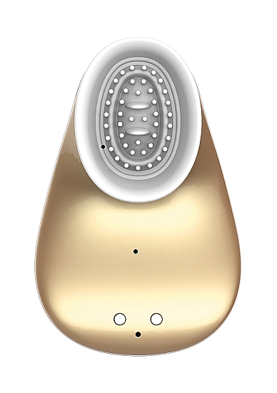 twitch hands - free suction & vibration toy - gold