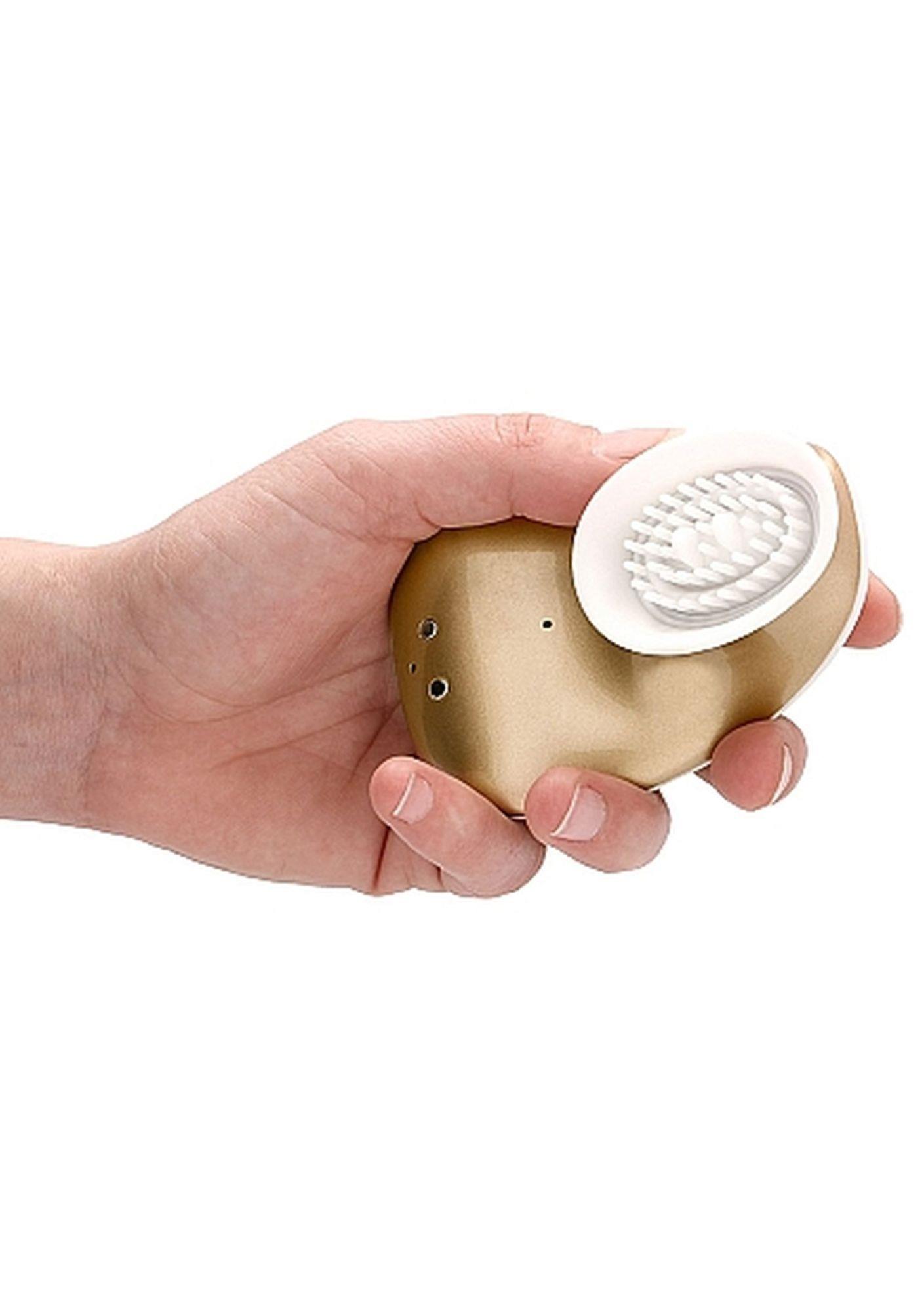 twitch hands - free suction & vibration toy - gold