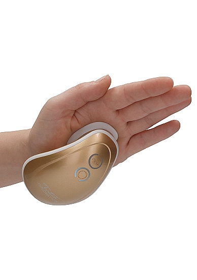 twitch hands - free suction & vibration toy - gold