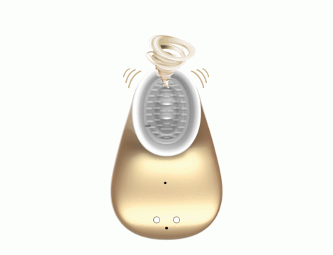 Stymulator łechtaczki ssący wibrujący Innovation złoty USB - 4