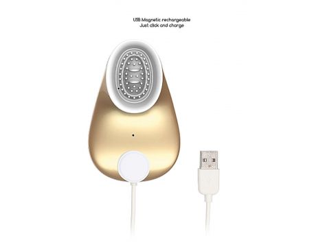 Stymulator łechtaczki ssący wibrujący Innovation złoty USB - 21