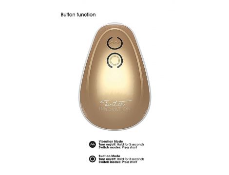 Stymulator łechtaczki ssący wibrujący Innovation złoty USB - 23