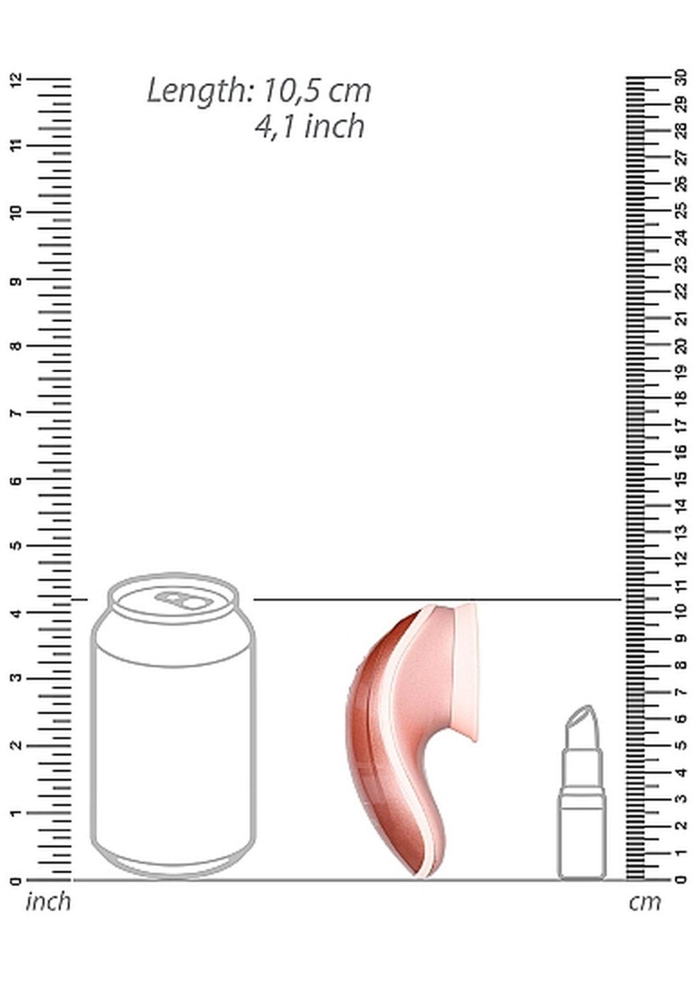 twitch hands - free suction & vibration toy - rose