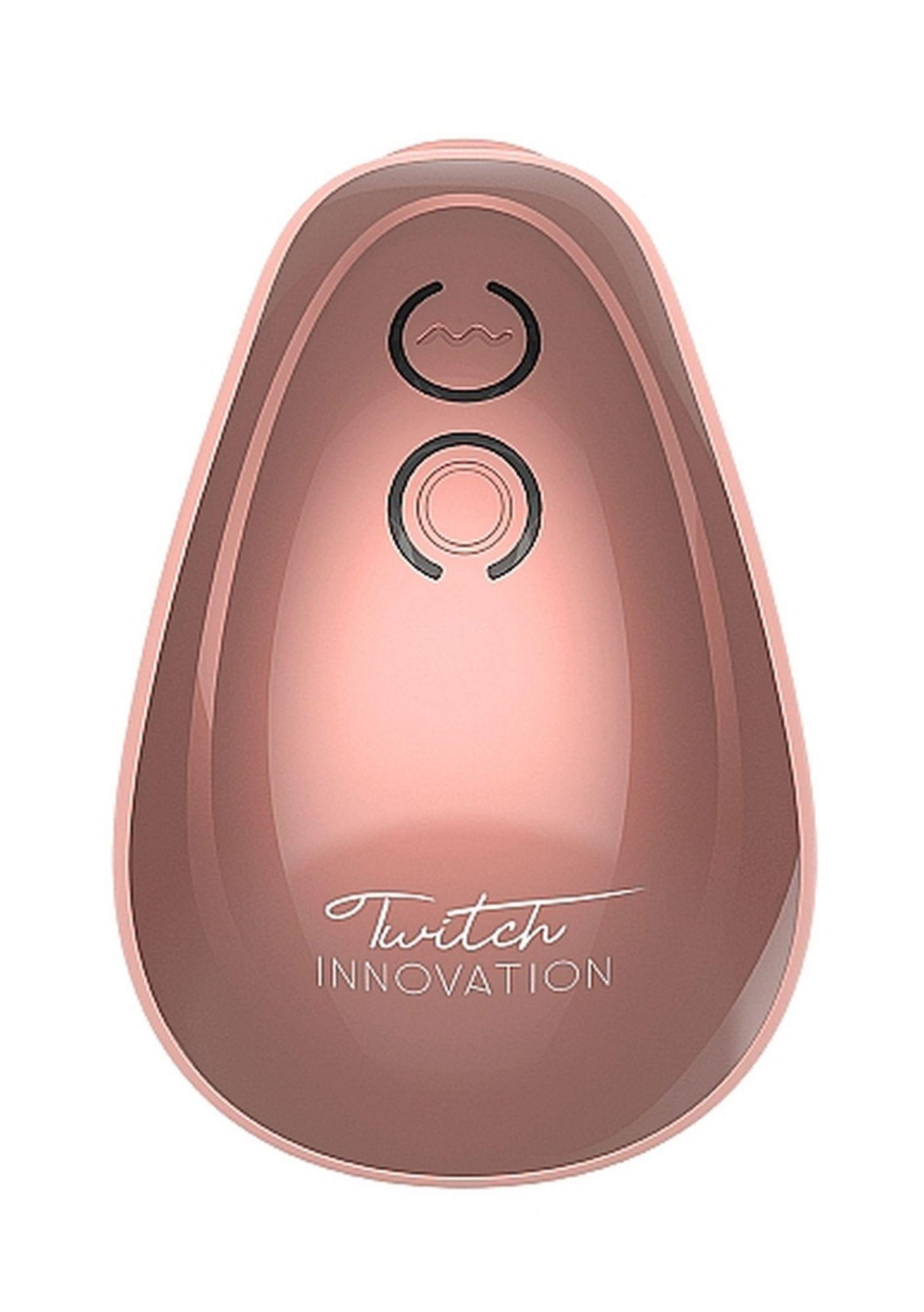 twitch hands - free suction & vibration toy - rose