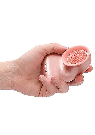 twitch hands - free suction & vibration toy - rose