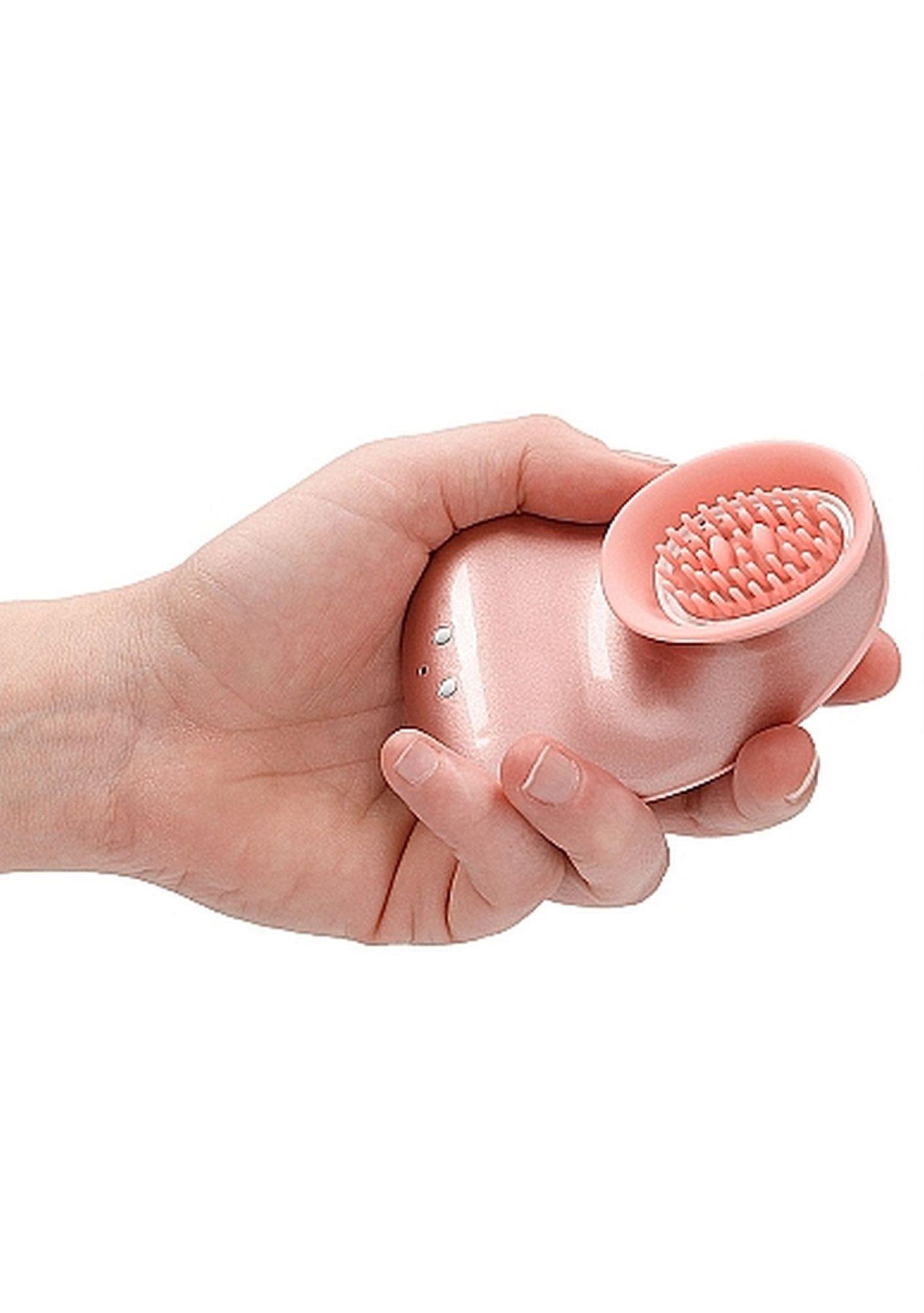 twitch hands - free suction & vibration toy - rose