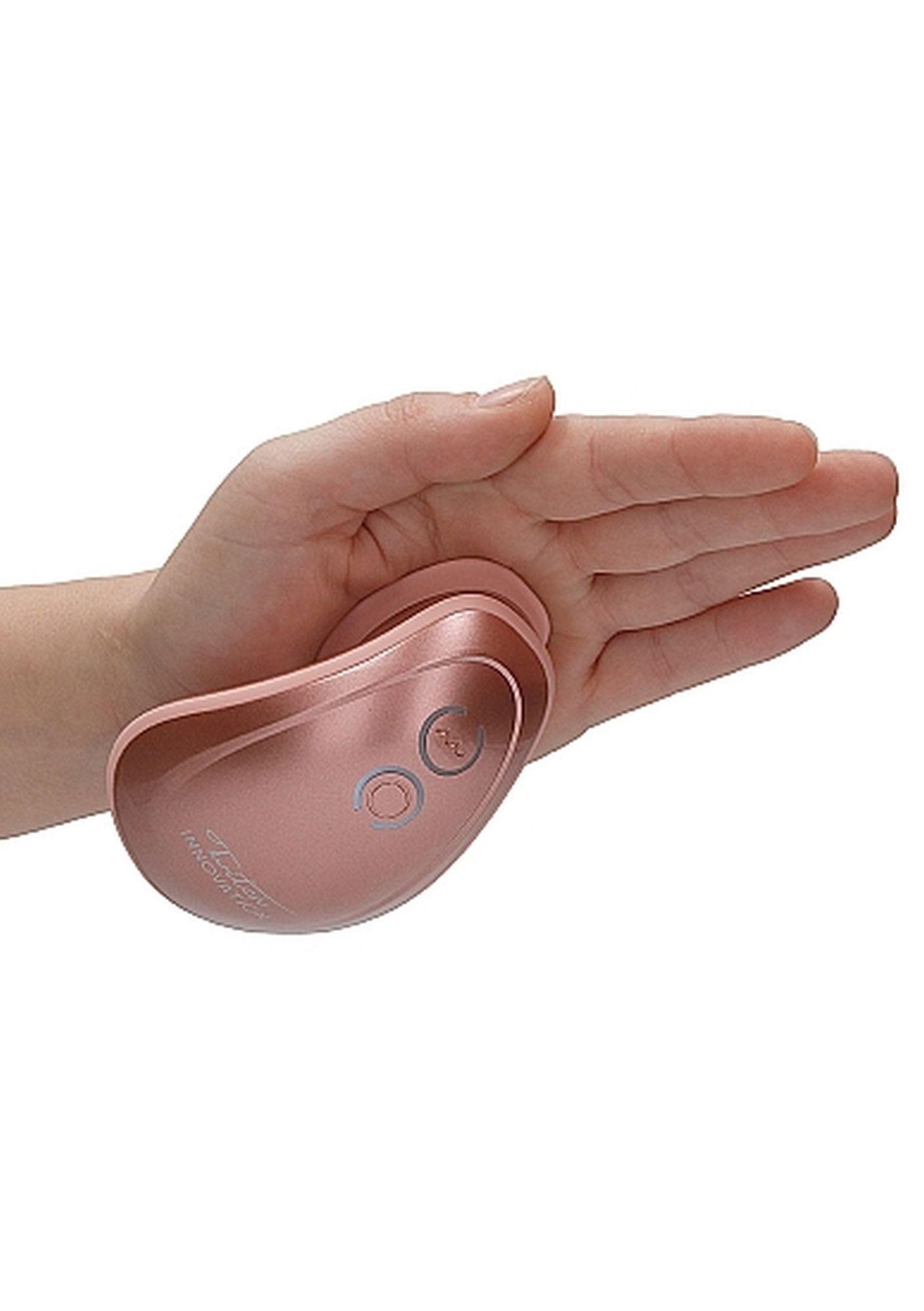 twitch hands - free suction & vibration toy - rose