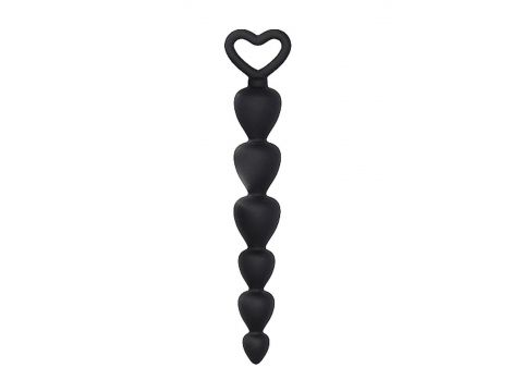 Kuleczki analne silikonowe ShotsToys czarne 15 cm