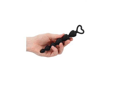 Kuleczki analne silikonowe ShotsToys czarne 15 cm - 4