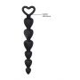 Kuleczki analne silikonowe ShotsToys czarne 15 cm - 6