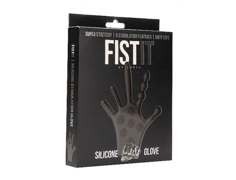 Silikonowa rękawica stymulująca Fist It czarna - 2