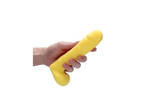 Waniliowe mydło w kształcie penisa z jądrami SLine 18 cm - 5
