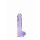 Dildo żelowe realistyczne z jądrami RealRock fioletowe 17 cm