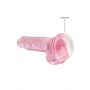 Dildo realistyczne z jądrami RealRock różowe 18 cm - 6