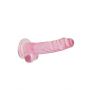 Dildo realistyczne z jądrami RealRock różowe 18 cm - 7