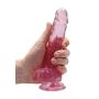 Dildo realistyczne z jądrami RealRock różowe 18 cm - 8