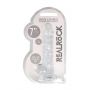 Dildo realistyczne z jądrami transparentne RealRock 18 cm - 3