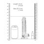 Dildo realistyczne z jądrami transparentne RealRock 18 cm - 4