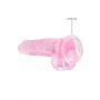 Dildo realistyczne z jądrami RealRock różowe 20 cm - 6