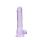 Dildo realistyczne z jądrami RealRock fioletowe 20 cm