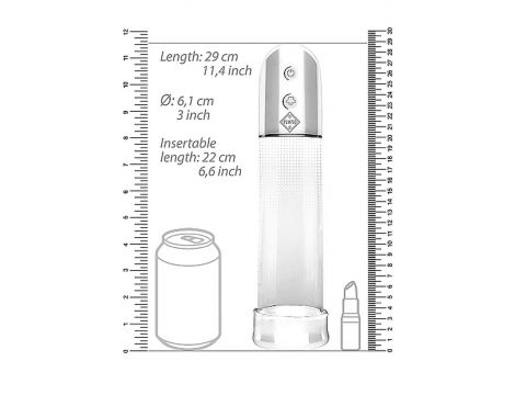 Pompka automatyczna Pumped Luv transparentna 20 cm - 4