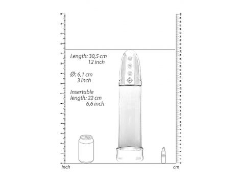 Automatyczna pompka próżniowa Pumped transparentna USB 20 cm - 4
