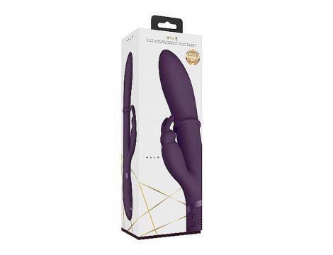 Wibrator króliczek Halo z ruchomym pierścieniem Vive fioletowy 14 cm - 5