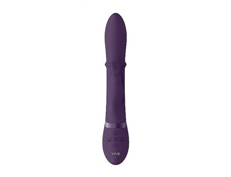 Wibrator króliczek Halo z ruchomym pierścieniem Vive fioletowy 14 cm - 8