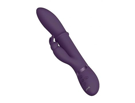 Wibrator króliczek Halo z ruchomym pierścieniem Vive fioletowy 14 cm - 10
