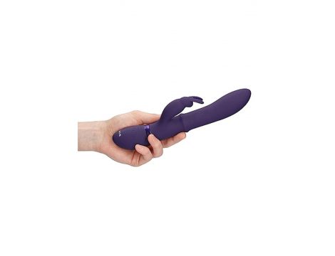 Wibrator króliczek Halo z ruchomym pierścieniem Vive fioletowy 14 cm - 11