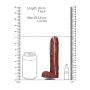 Mydło w kształcie penisa z jądrami S-Line brązowe 18 cm - 6