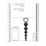Łańcuszek kulek analnych serca Ouch! silikonowy czarny 14 cm - 5
