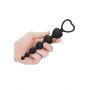 Łańcuszek kulek analnych serca Ouch! silikonowy czarny 14 cm - 6