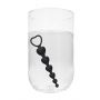 Łańcuszek kulek analnych serca Ouch! silikonowy czarny 14 cm - 8