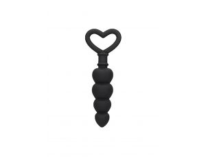 Łańcuszek kulek analnych silikonowy Ouch! czarny 9 cm
