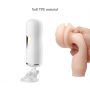 Dwustronny masturbator z wibracją B Series Fox biały USB - 9