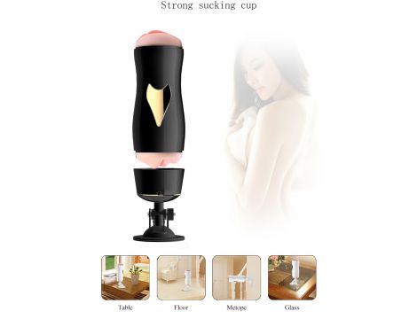 Dwustronny masturbator z wibracją B Series Fox czarny USB - 22