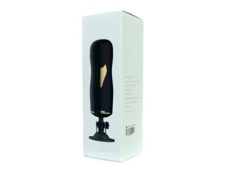 Dwustronny masturbator z wibracją B Series Fox czarny USB - 32