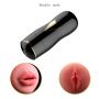 Dwustronny masturbator z wibracją B Series Fox czarny USB - 25