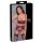 Komplet Shelf Bra z pasem Cottelli BONDAGE czarno czerwony M