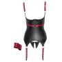 Komplet bielizny erotycznej ouvert Cottelli BONDAGE czerwony L - 13